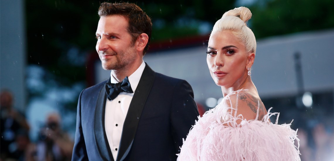 Bradley Cooper and Lady Gaga at the premiere of 'A Star Is Born'